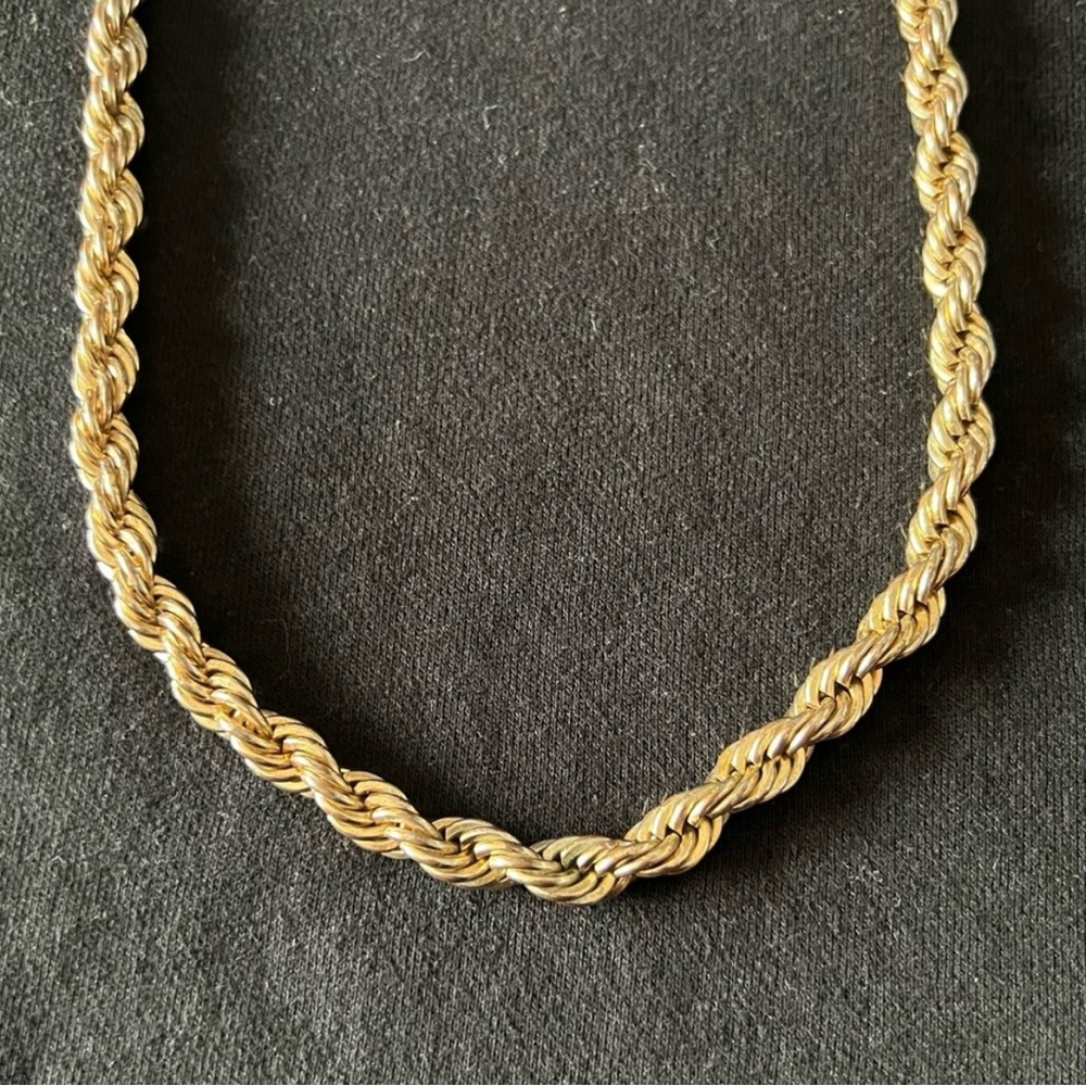 Gold-Tone Rope Chain Necklace - Picture 2 of 3